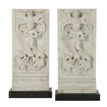 Pair of Italian Marble Architectural Fragments