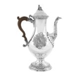 Early George III Sterling Silver Chocolate Pot