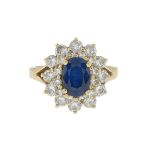 Sapphire and Diamond Ring