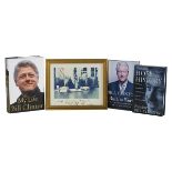 Bill Clinton Autographed Books and Photograph