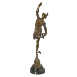 Italian Patinated Bronze of "Mercury"