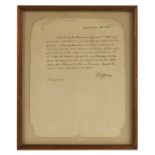 Thomas Jefferson Signed Letter