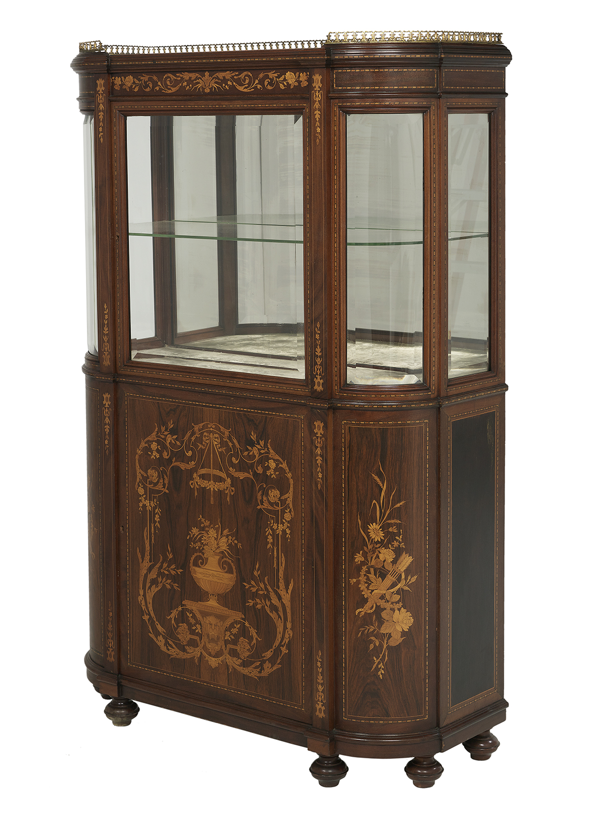 American Late Victorian Rosewood Vitrine - Image 2 of 4