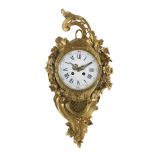 Louis XV-Style Gilt-Bronze Cartel Clock
