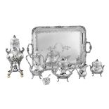 Impressive French Belle Epoque Silver Tea Set