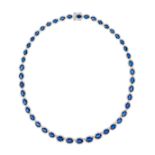 Sapphire and Diamond Necklace