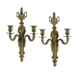 Pair of Louis XVI-Style Bronze Wall Sconces