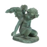 Continental Bronze Figure of a Cherub