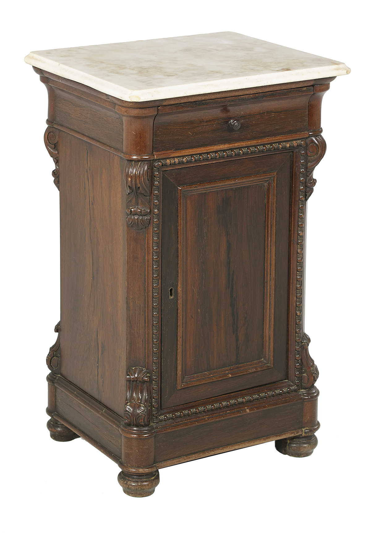 American Rococo Revival Rosewood Night Stand - Image 2 of 2