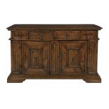 Italian Renaissance-Style Fruitwood Credenza