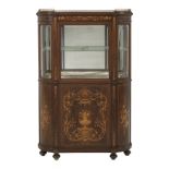 American Late Victorian Rosewood Vitrine