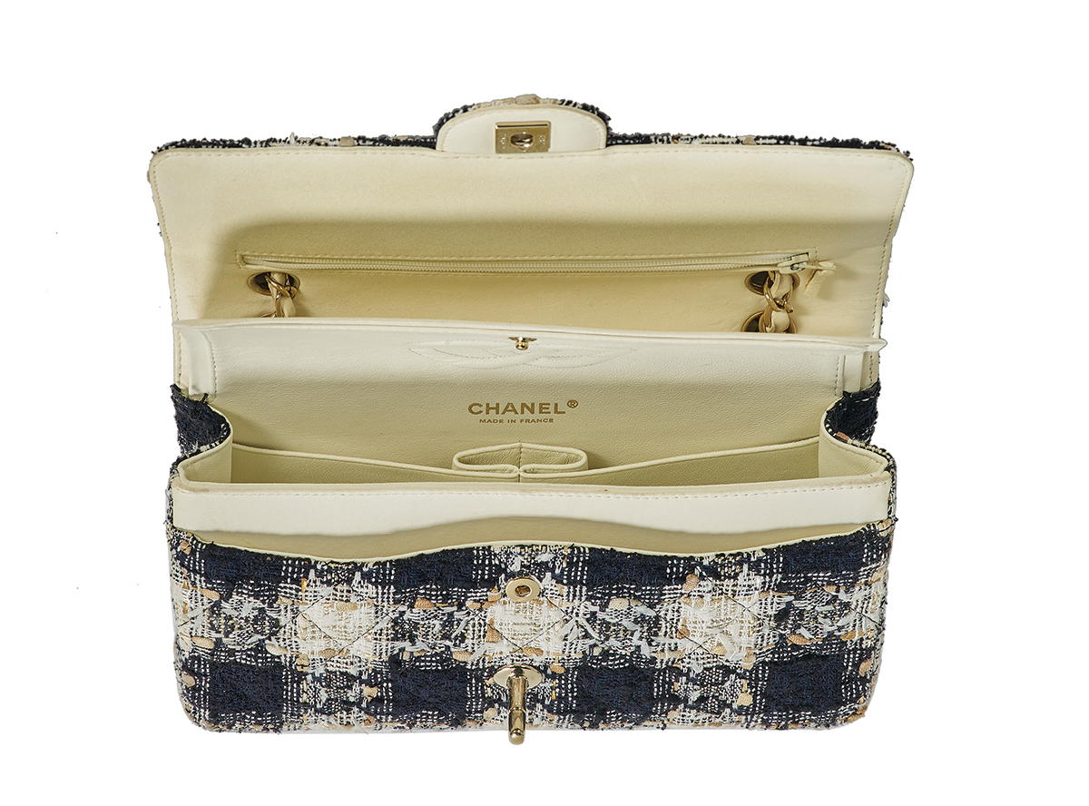 Chanel Fantasy Tweed Medium 2.55 Double Flap Bag - Image 3 of 4
