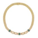 Emerald and Diamond Necklace