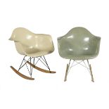 Two Charles & Ray Eames/Herman Miller RAR Chairs