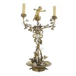 French Gilt-Bronze Candelabrum