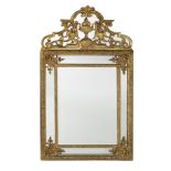 Napoleon III Giltwood Cushion-Form Mantel Mirror