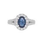 Sapphire and Diamond Ring