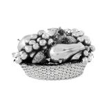 Buccellati Silver Fruit Basket Centerpiece