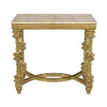 Italian Neoclassical-Style Travertine-Top Table