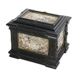 Baroque-Style Wood and Capodimonte Jewel Casket