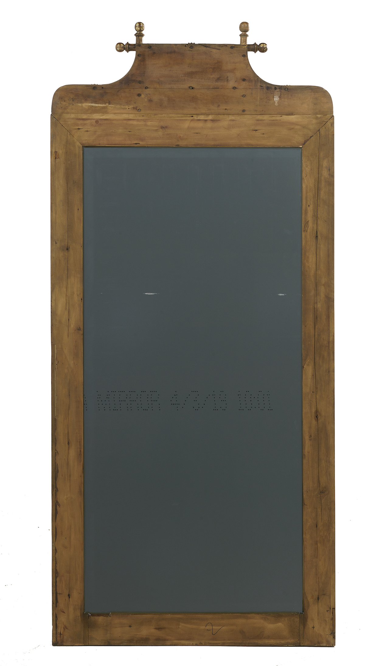 Aesthetic Faux Bamboo Stained Maple Pier Mirror - Image 2 of 2