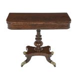 Regency Mahogany Fold-Over Games Table