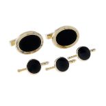 Tiffany & Co. Onyx Cufflink and Stud Set