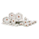 Herend Rust "Chinese Bouquet" Dinner Service