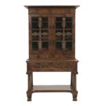 American Classical Mahogany Bookcase with Stand