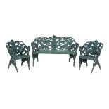 Victorian-Style Cast Aluminum Garden Suite