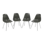 Four Charles & Ray Eames "Shell" Side Chairs