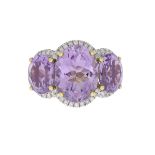 Amethyst and Diamond Ring