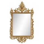 George II Giltwood Mirror in the Rococo Taste