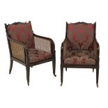 Pair of Regency Mahogany Armchairs