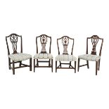 Group of Four American Federal Mahogany Chairs