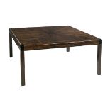 Custom Karl Springer Macassar Ebony Dining Table