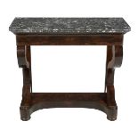 Louis-Philippe Marble-Top Console Table