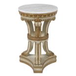 Louis XVI-Style Marble-Top Pedestal
