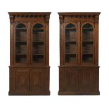 Pair of American Gothic Revival Bookcases