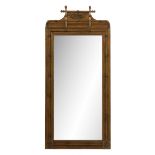 Aesthetic Faux Bamboo Stained Maple Pier Mirror