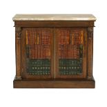 Interesting Regency Marble-Top Cabinet