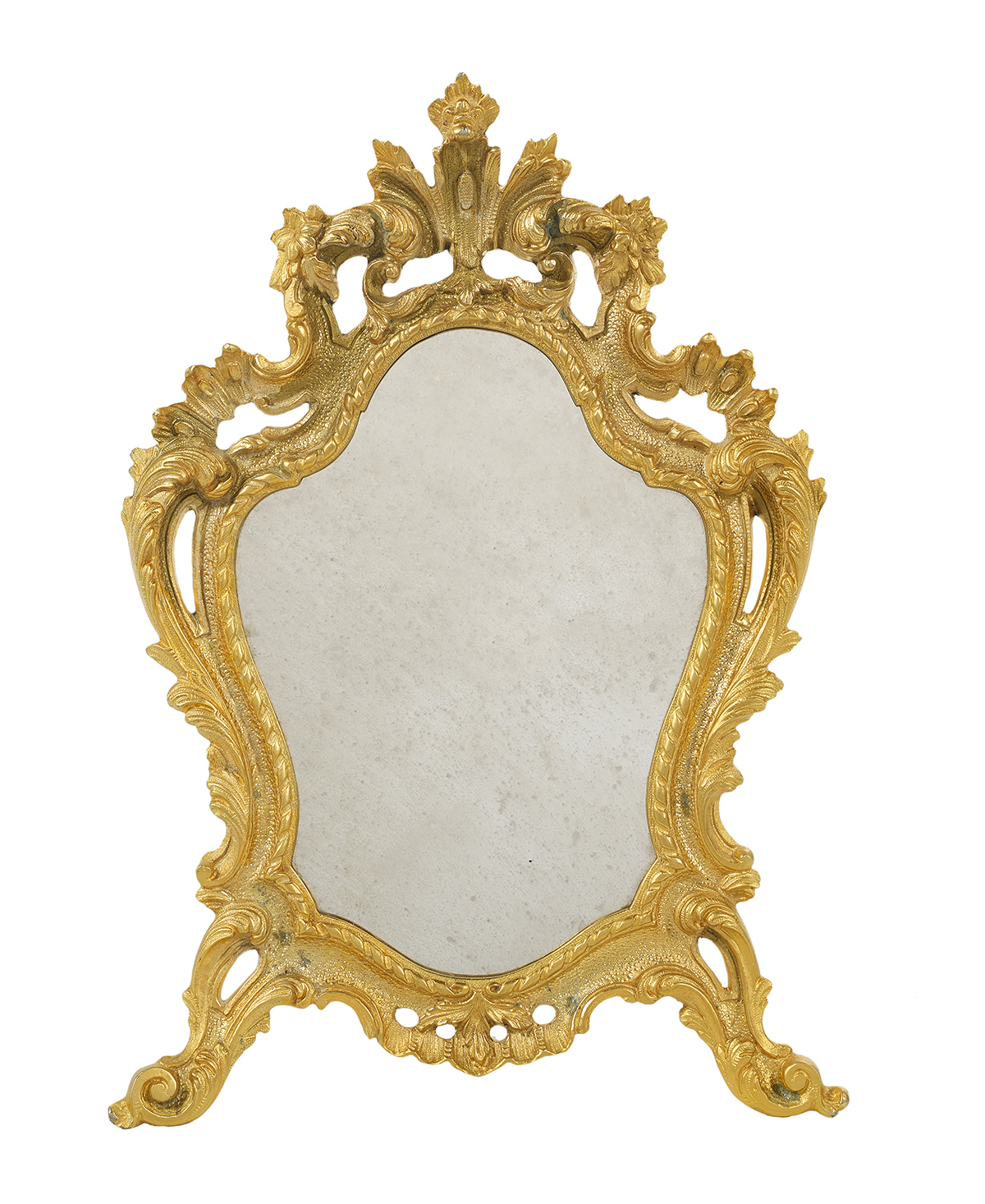 Italian Gilt-Bronze Boudoir Mirror