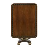 Regency Rosewood and Parcel-Gilt Tilt-Top Table