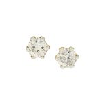 Pair of Diamond Stud Earrings