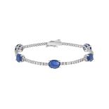 Sapphire and Diamond Bracelet