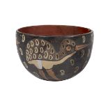 Nazca Fired, Painted and Glazed Terracotta Bowl