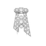 Antique Diamond "Bow" Brooch