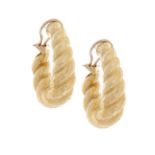 Pair of Henry Dunay Gold Earrings