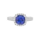 Tanzanite and Diamond Ring