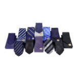 Twelve Limited Edition Bijan Silk Tie Sets